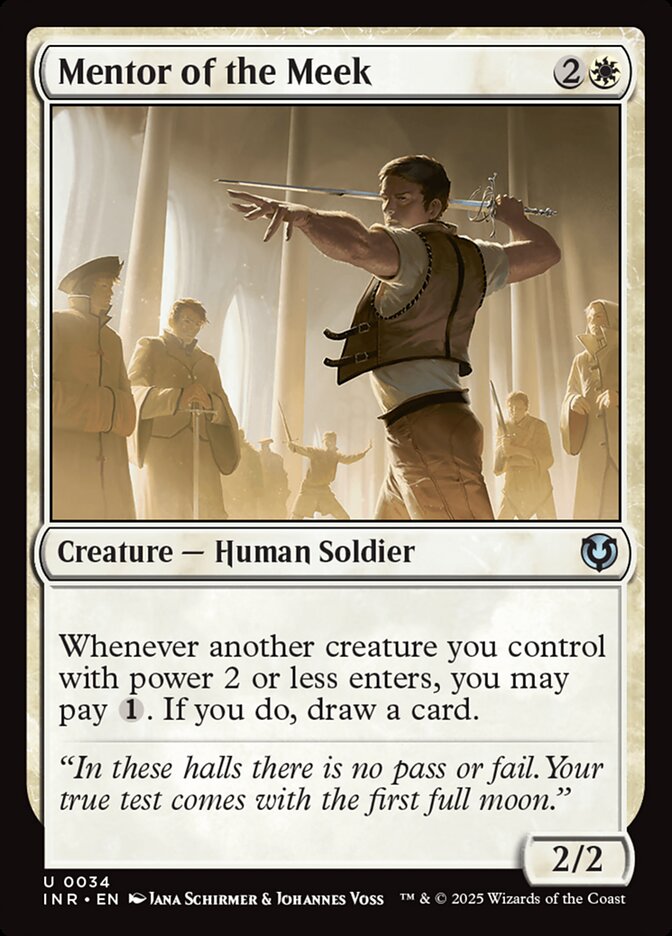 Mentor of the Meek card front