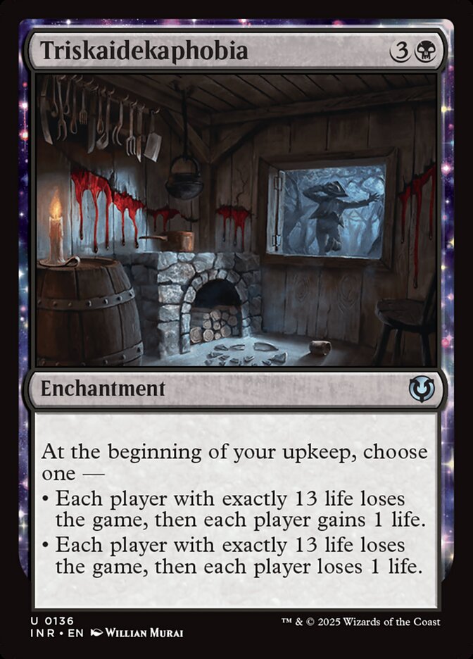 Triskaidekaphobia card front