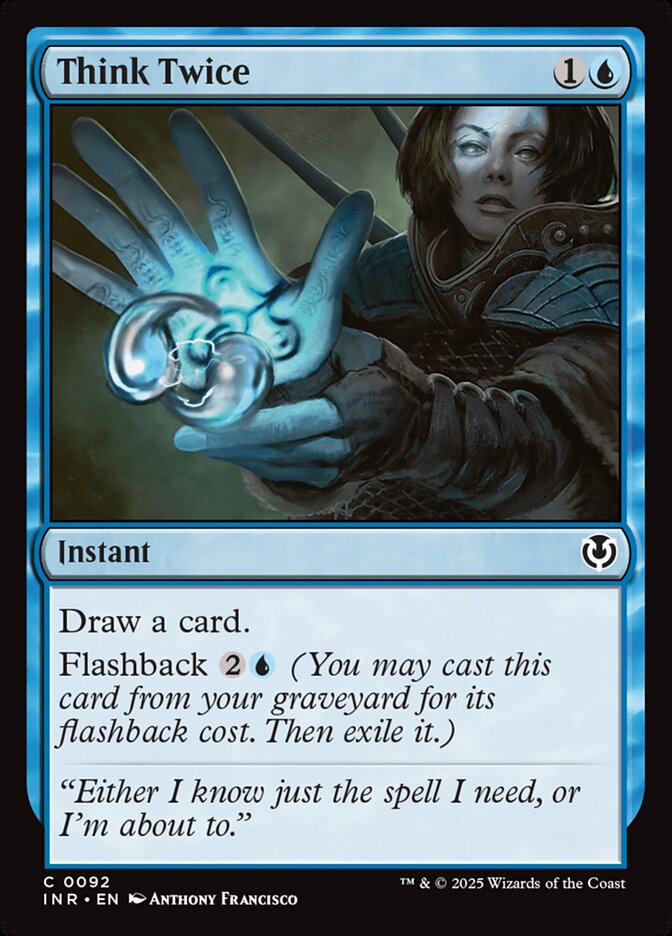 Think Twice card front