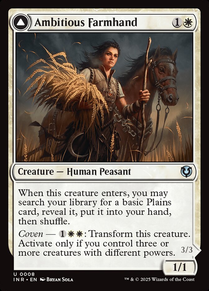 Ambitious Farmhand card front