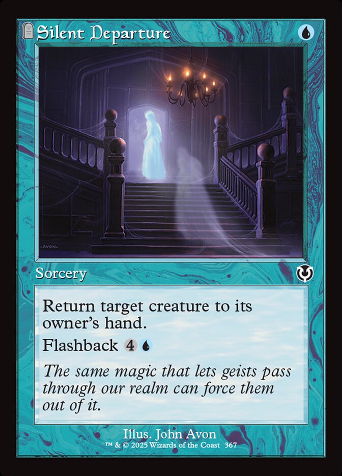 Silent Departure card front