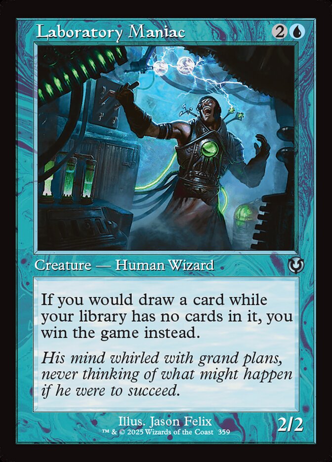 Laboratory Maniac card front