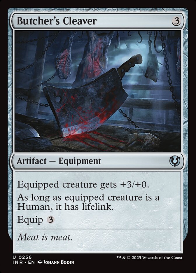 Butcher's Cleaver card front
