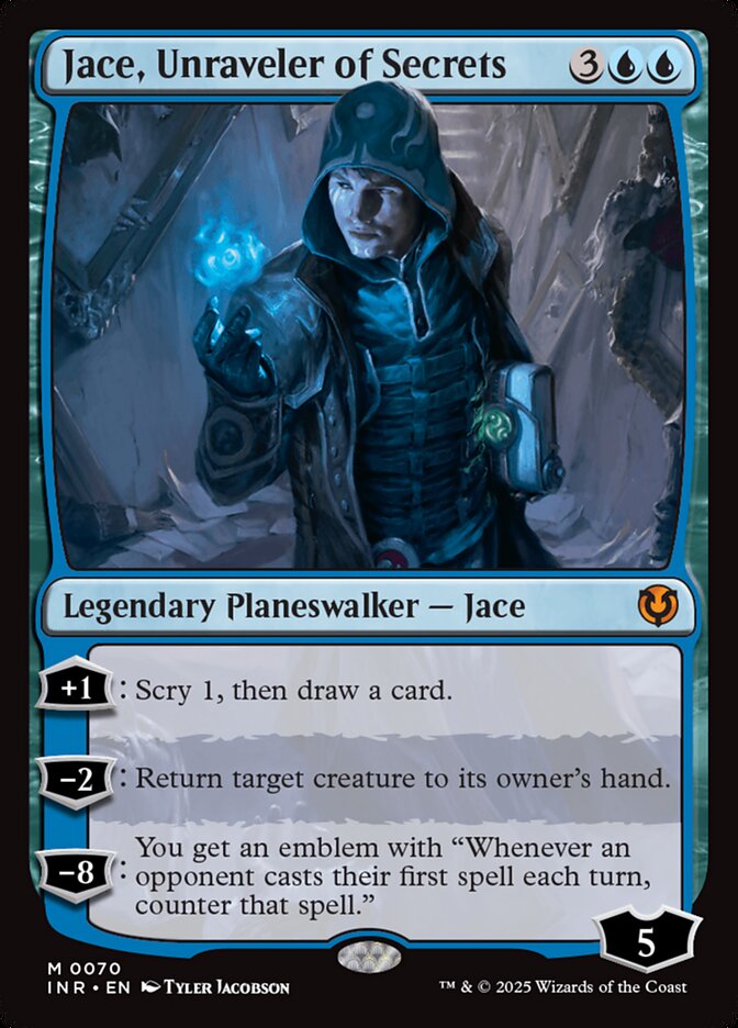 Jace, Unraveler of Secrets card front