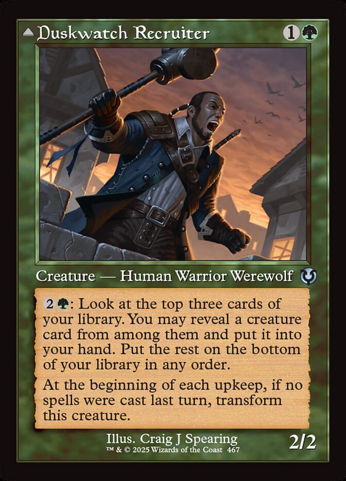 Duskwatch Recruiter card front