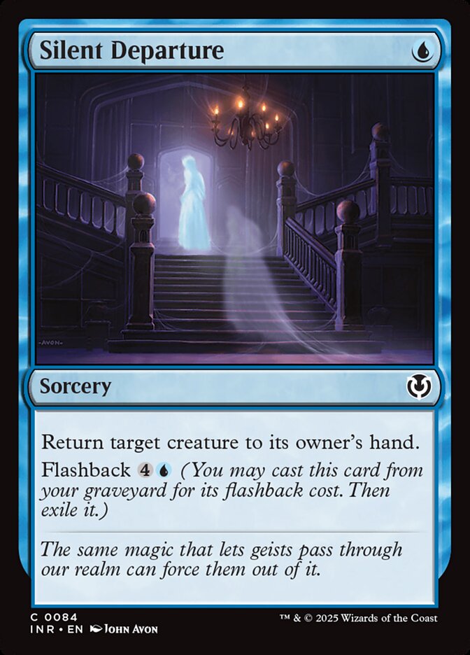 Silent Departure card front