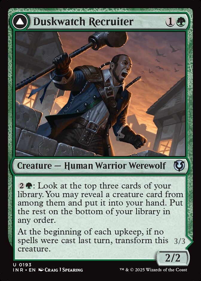 Duskwatch Recruiter card front
