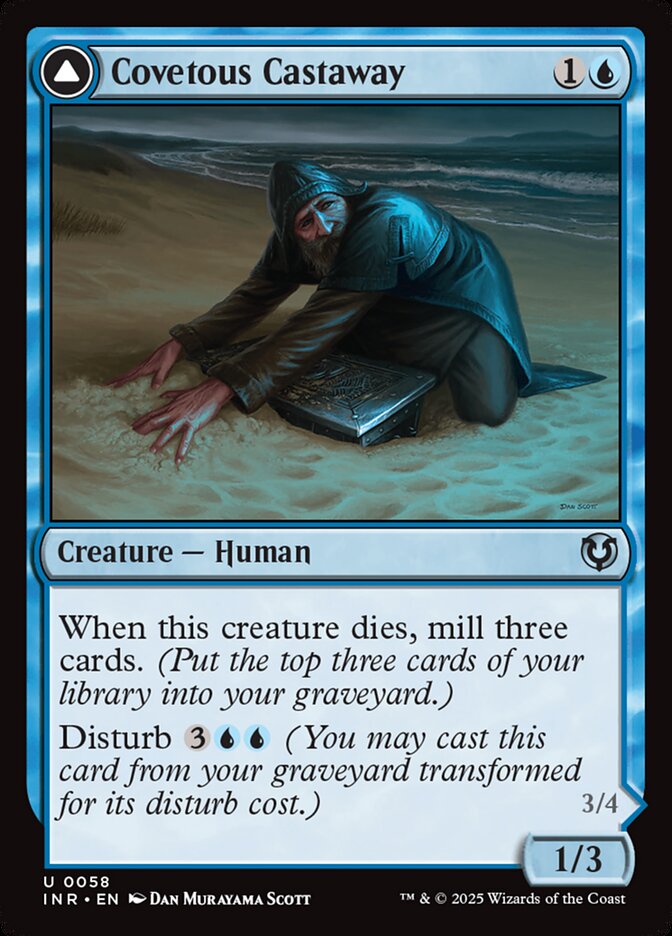 Covetous Castaway card front