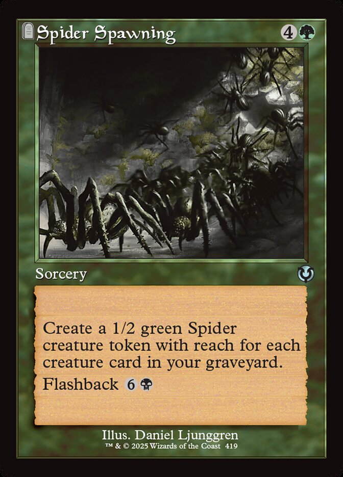 Spider Spawning card front