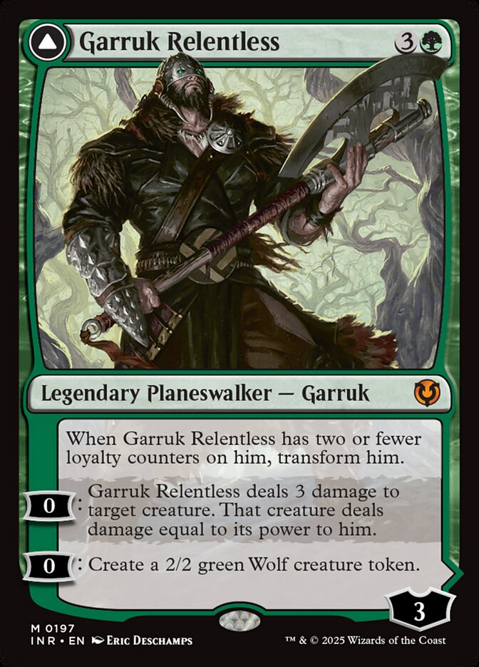 Garruk Relentless card front