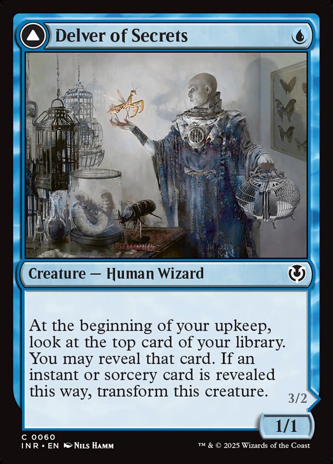Delver of Secrets card front