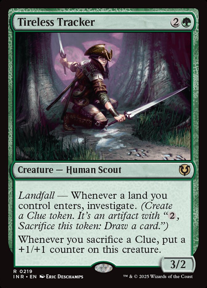 Tireless Tracker card front