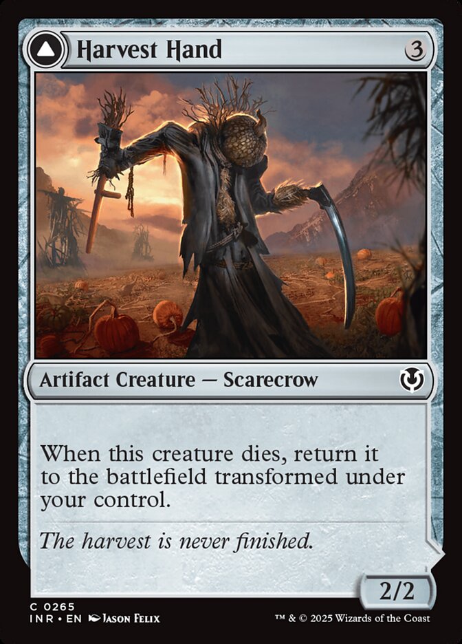 Harvest Hand card front