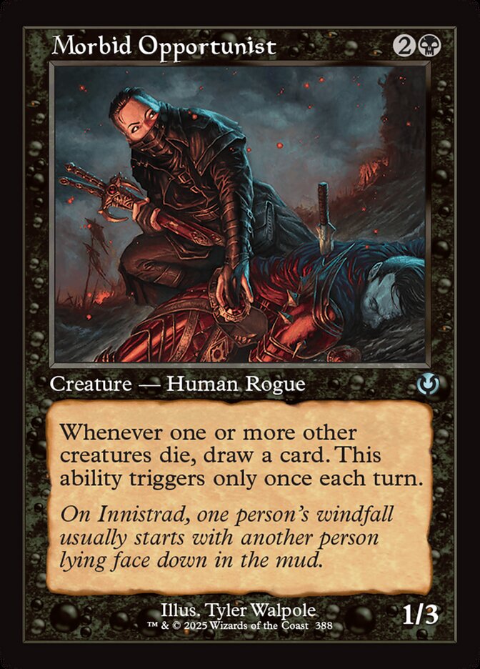 Morbid Opportunist card front