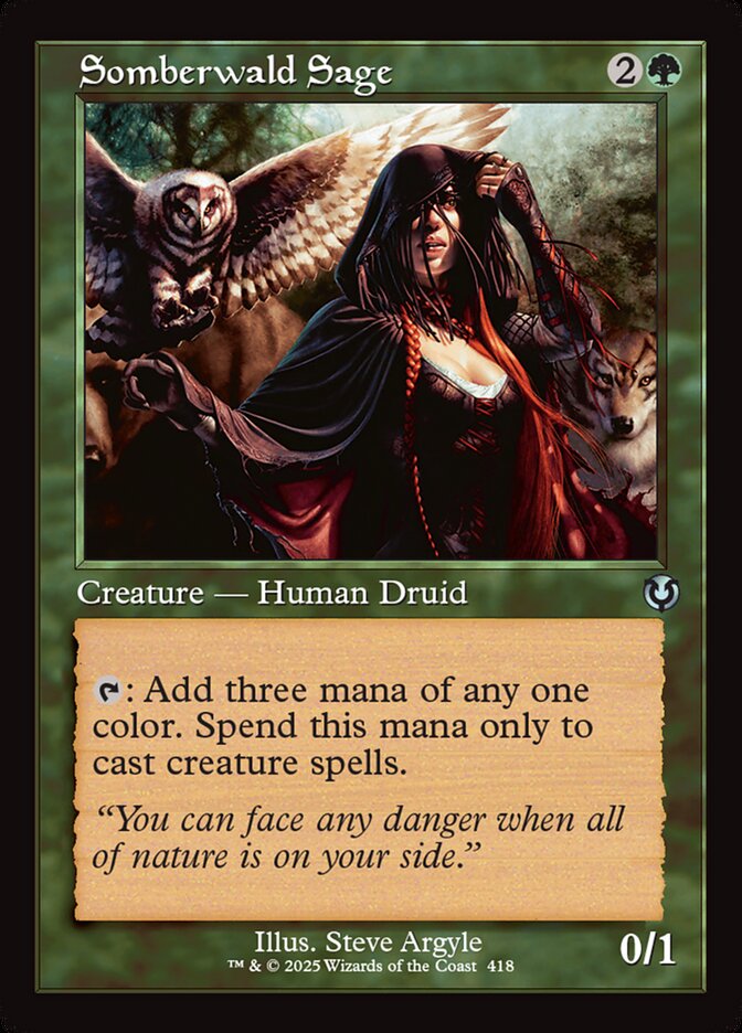 Somberwald Sage card front