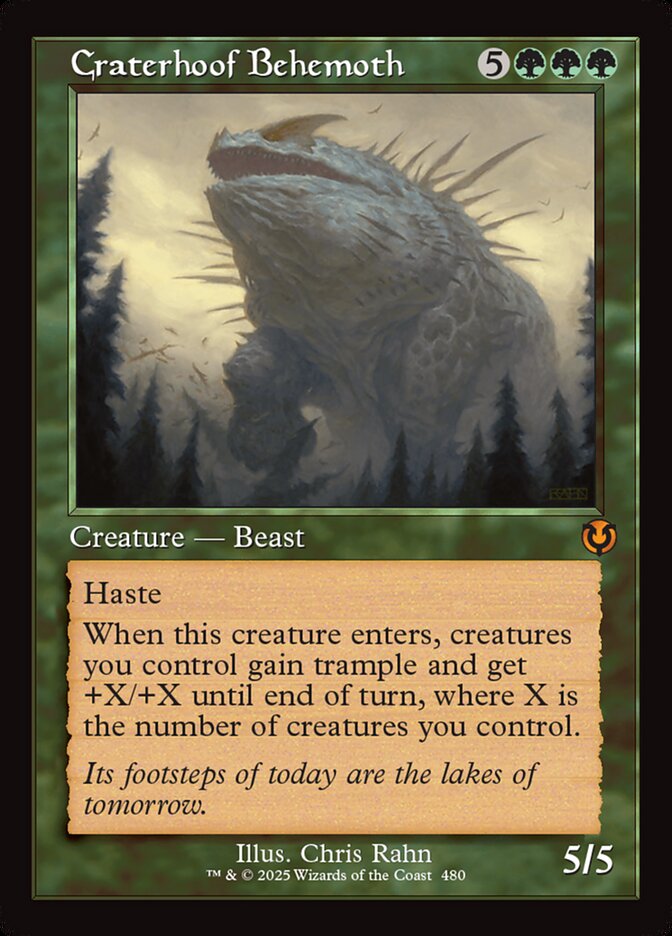 Craterhoof Behemoth card front