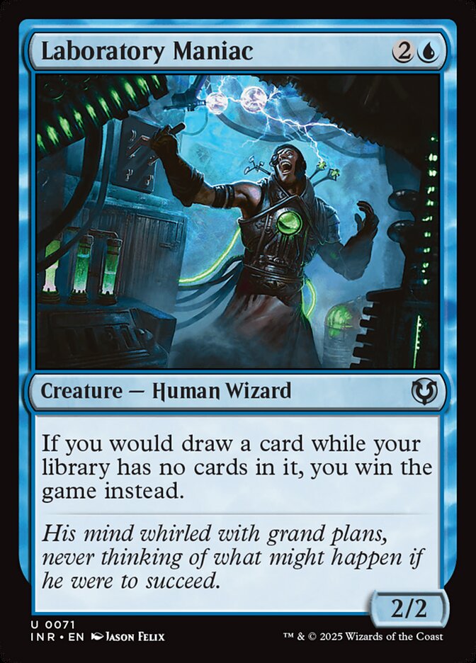 Laboratory Maniac card front