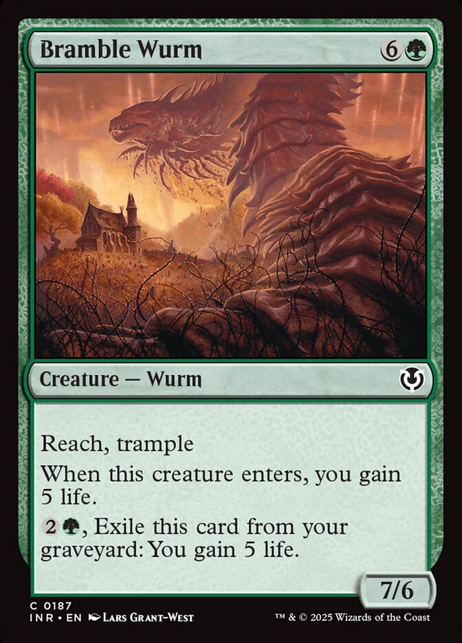 Bramble Wurm card front