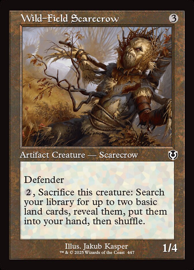 Wild-Field Scarecrow card front