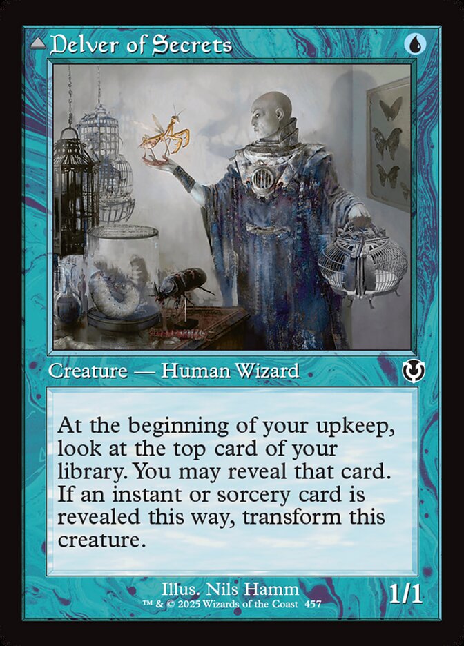 Delver of Secrets card front