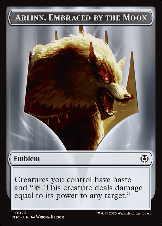 Arlinn, Embraced by the Moon Emblem card front