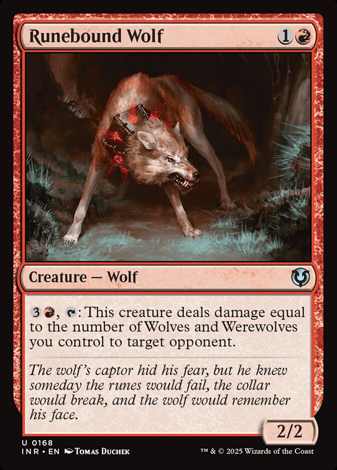 Runebound Wolf card front