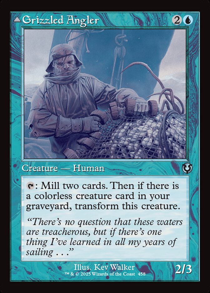 Grizzled Angler card front