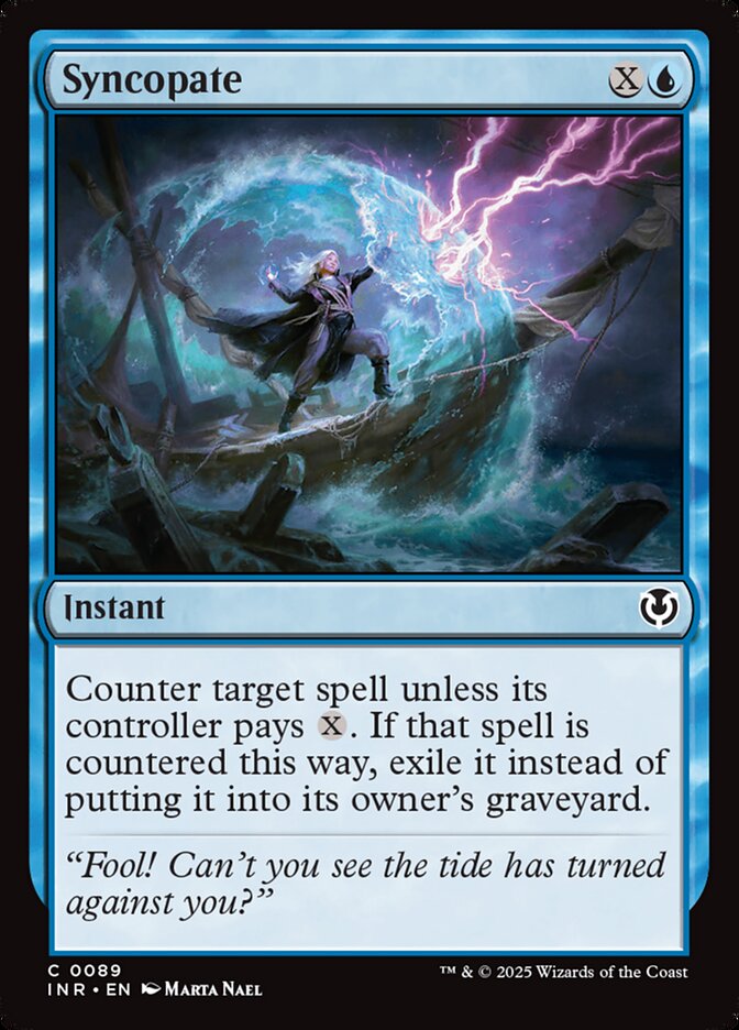 Syncopate card front