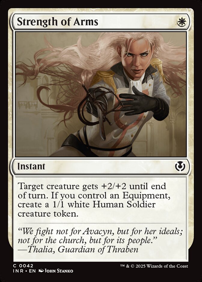 Strength of Arms card front