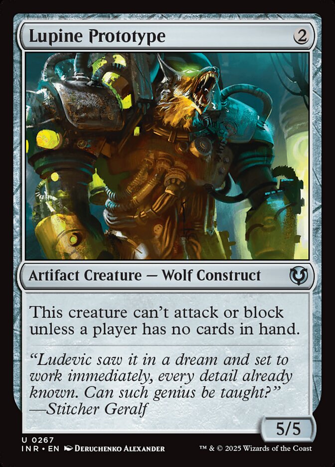 Lupine Prototype card front