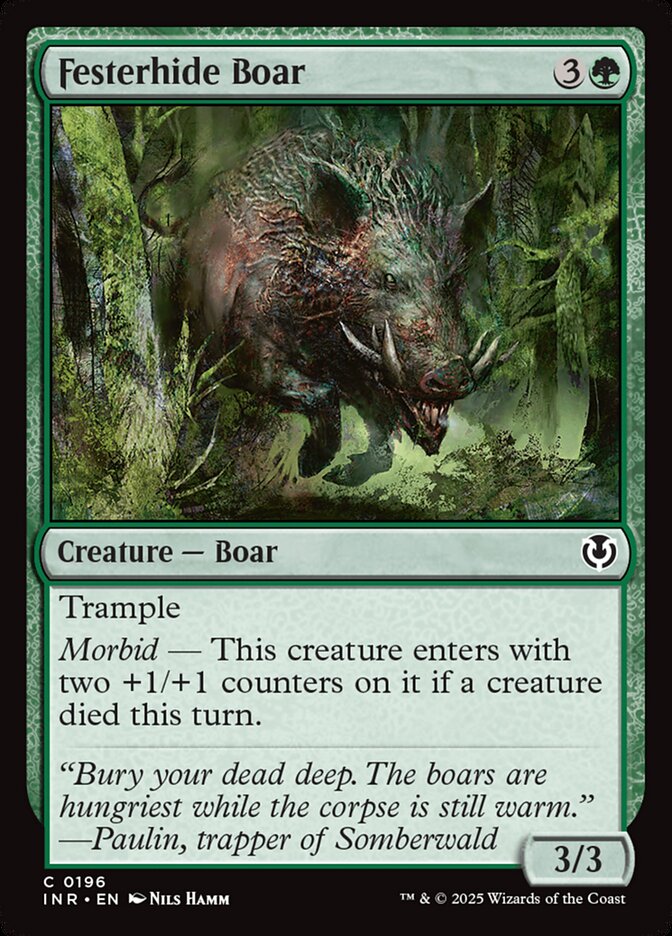 Festerhide Boar card front