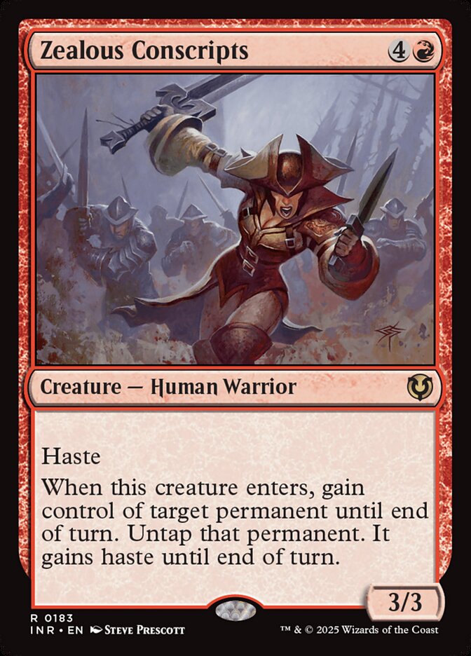 Zealous Conscripts card front