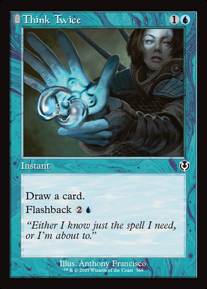 Think Twice card front