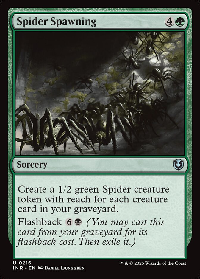 Spider Spawning card front