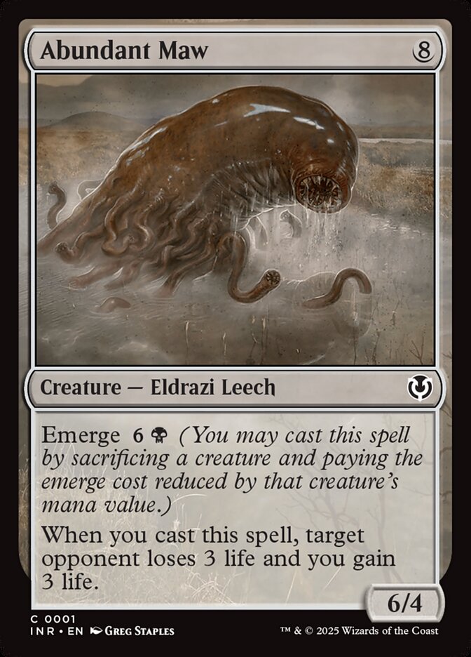 Abundant Maw card front