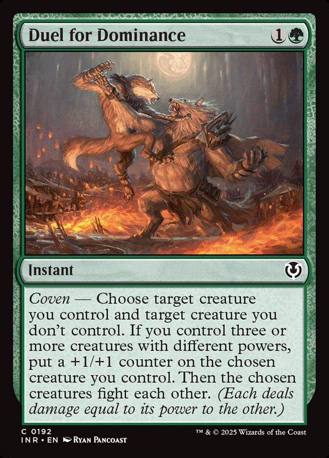 Duel for Dominance card front