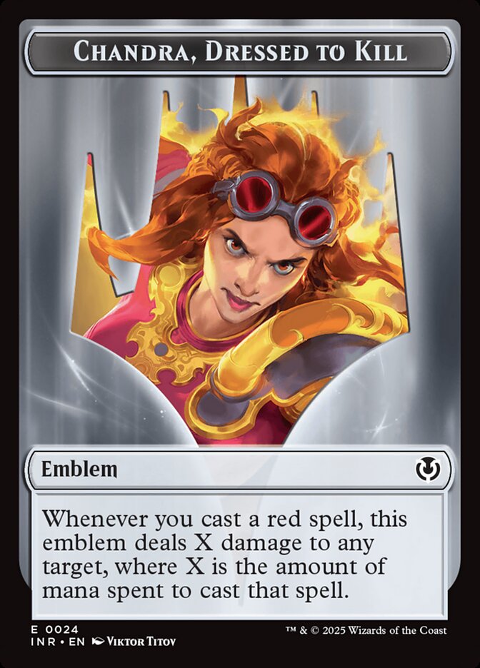 Chandra, Dressed to Kill Emblem card front