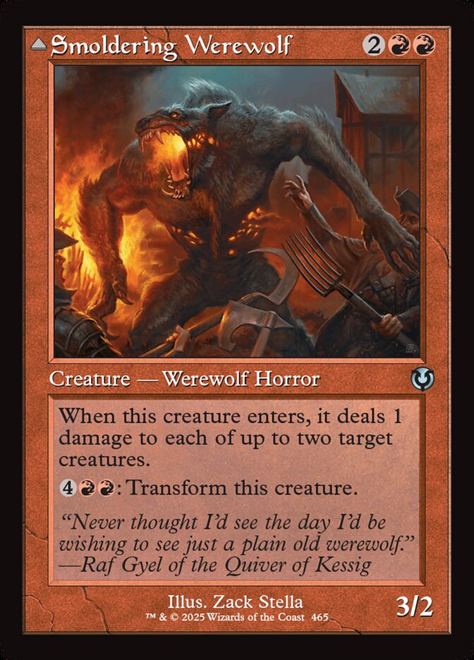Smoldering Werewolf card front