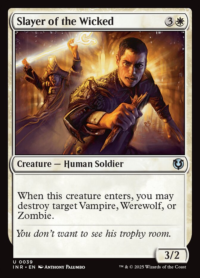 Slayer of the Wicked card front