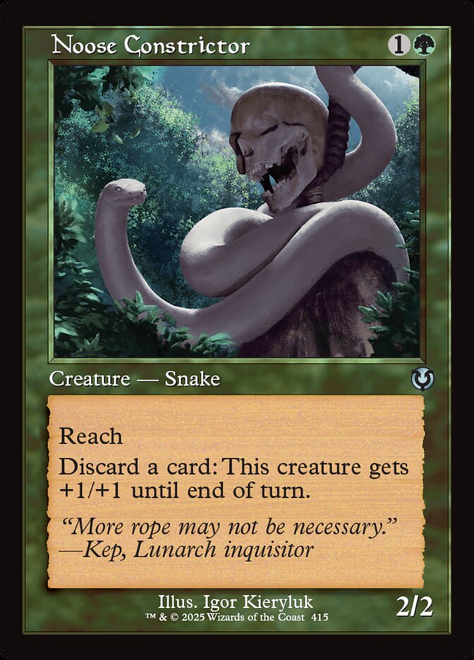 Noose Constrictor card front