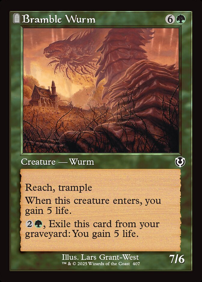Bramble Wurm card front