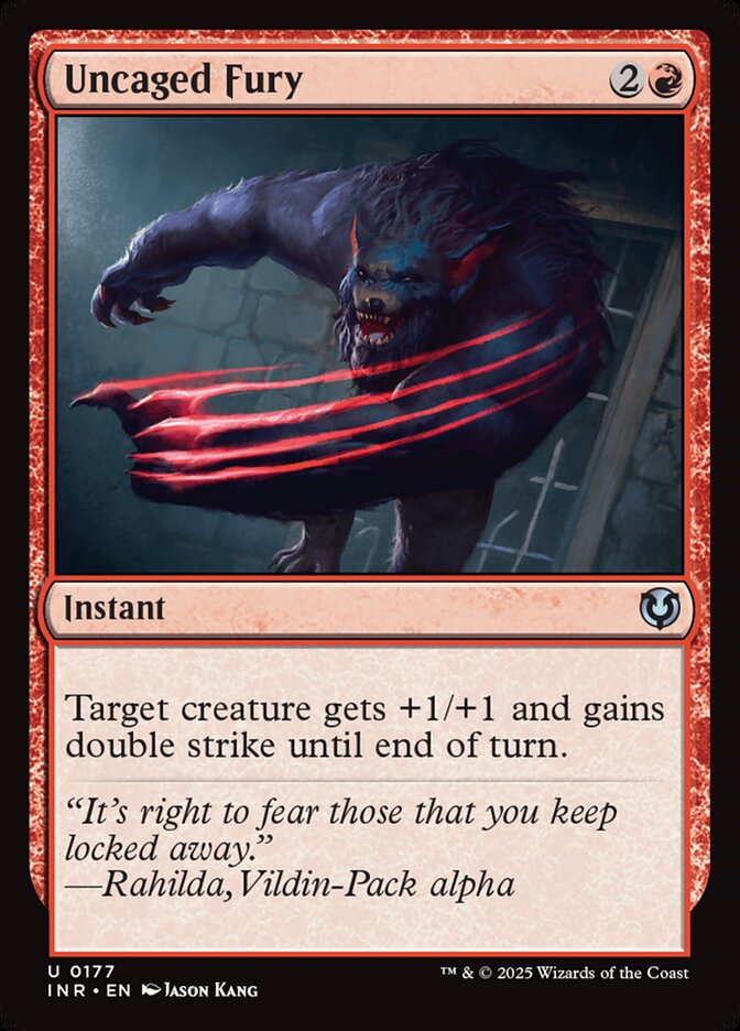 Uncaged Fury card front