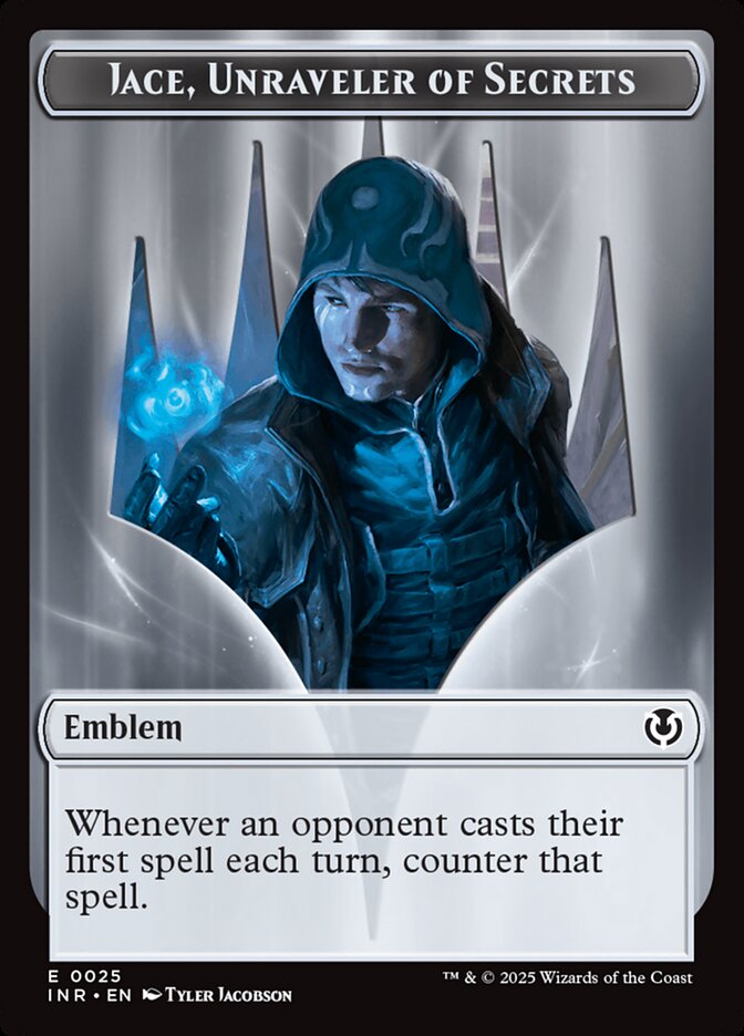 Jace, Unraveler of Secrets Emblem card front