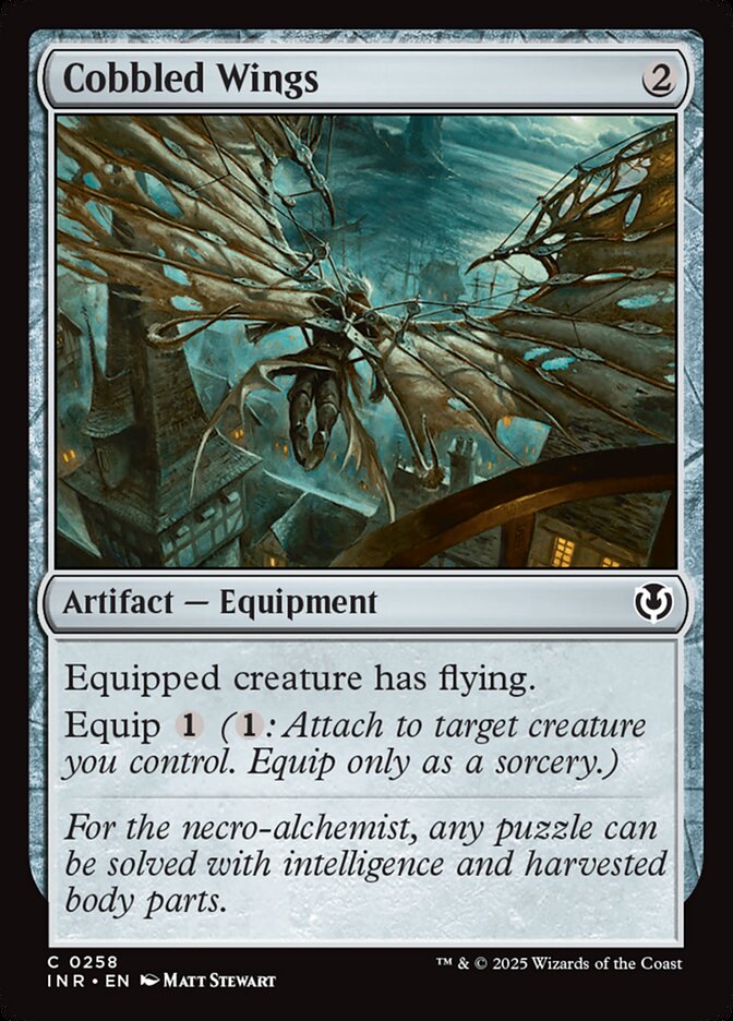 Cobbled Wings card front