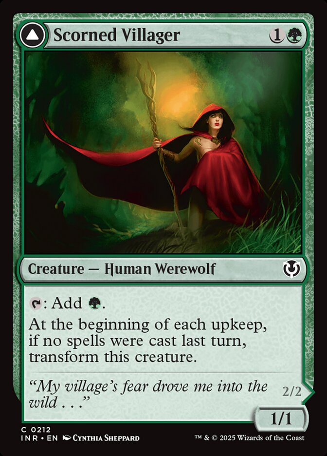 Scorned Villager card front