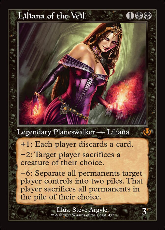 Liliana of the Veil card front