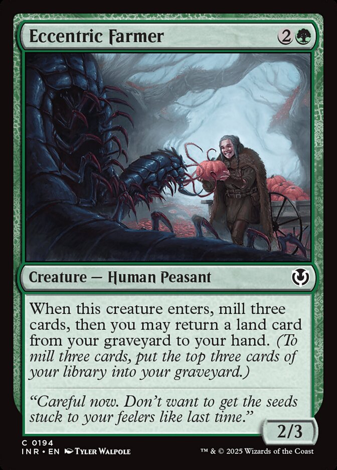 Eccentric Farmer card front