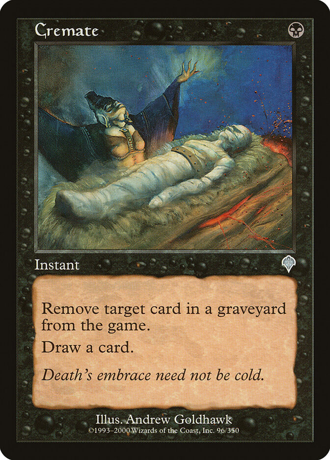 Cremate card front