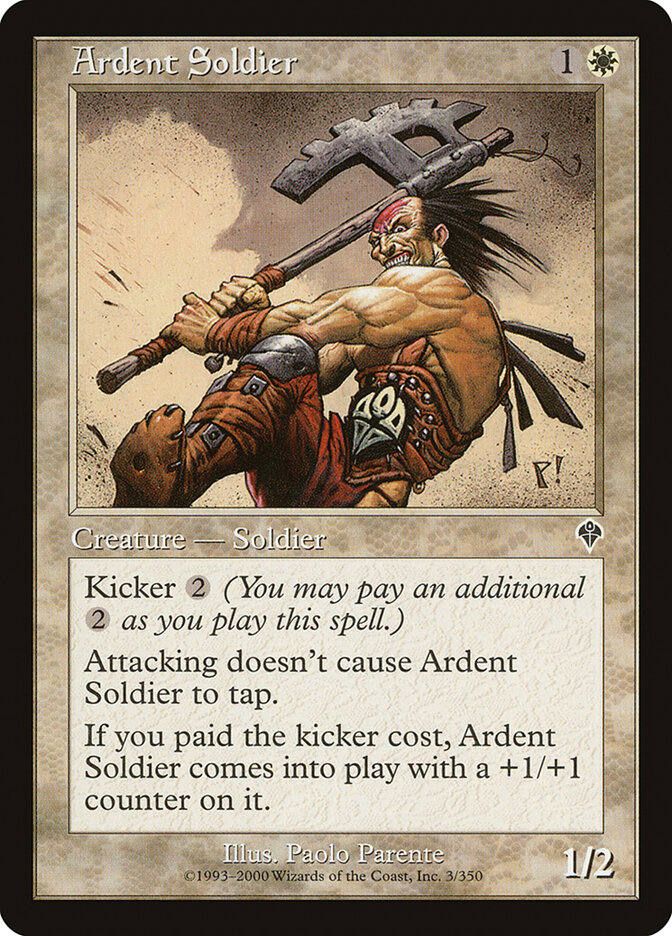 Ardent Soldier card front