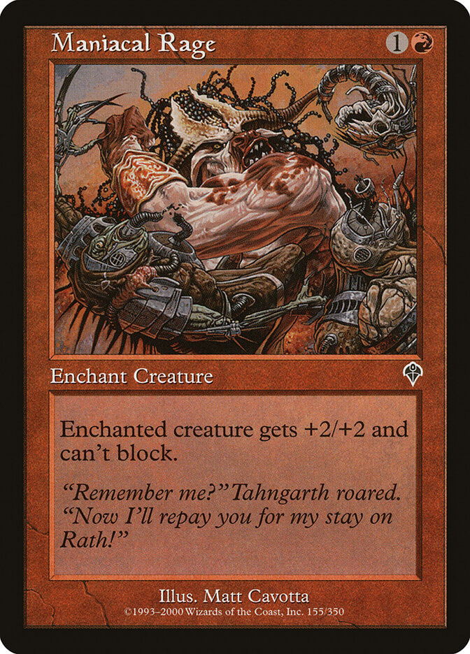 Maniacal Rage card front